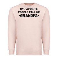 Pale Pink my favorite people call me grandpa black Premium Sweatshirt - artisFamous