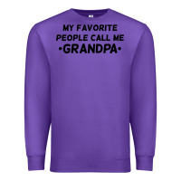 Purple my favorite people call me grandpa black Premium Sweatshirt - artisFamous