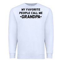 White my favorite people call me grandpa black Premium Sweatshirt - artisFamous