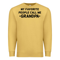 Antique Gold my favorite people call me grandpa black Premium Sweatshirt - artisFamous