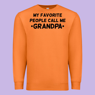 My Favorite People Call Me Grandpa Black Premium Sweatshirt Designed By Artisfamous