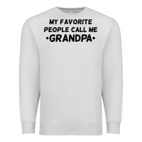 Dove Grey my favorite people call me grandpa black Premium Sweatshirt - artisFamous