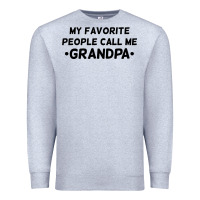 Heather Grey my favorite people call me grandpa black Premium Sweatshirt - artisFamous