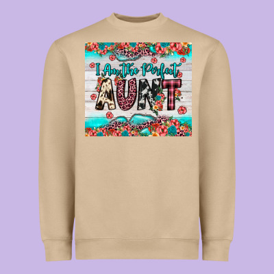 I Am Perfect Aunt Heavyweight Sweatshirt Designed By Jahusdesignshop