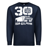 Navy 30 years of diy 924 gilman streets Premium Sweatshirt - artisFamous