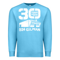 Ocean Blue 30 years of diy 924 gilman streets Premium Sweatshirt - artisFamous