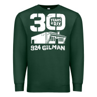 Sports Green 30 years of diy 924 gilman streets Premium Sweatshirt - artisFamous