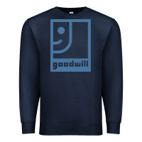 Navy GOODWILL Premium Sweatshirt - artisFamous