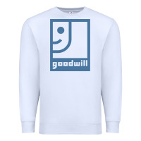 White GOODWILL Premium Sweatshirt - artisFamous