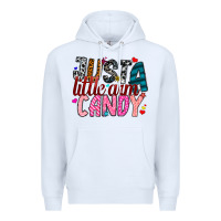 White Just A Little Arm Candy Premium Hoodie - SublimationCraftShop