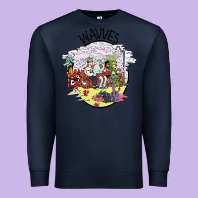 Wavves Premium Sweatshirt Designed By Artisfamous