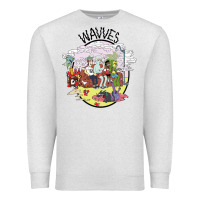 Oatmeal Heather wavves Premium Sweatshirt - artisFamous