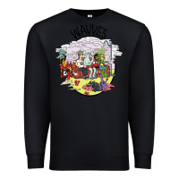 Black wavves Premium Sweatshirt - artisFamous
