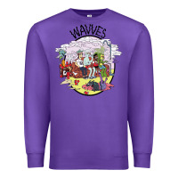 Purple wavves Premium Sweatshirt - artisFamous