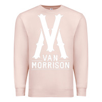 Pale Pink Van Morrison Music Premium Sweatshirt - artisFamous