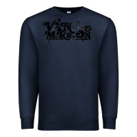 Navy Van Morrison Music Premium Sweatshirt - artisFamous