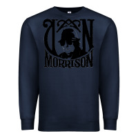 Navy Van Morrison Music Premium Sweatshirt - artisFamous