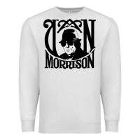 Oatmeal Heather Van Morrison Music Premium Sweatshirt - artisFamous