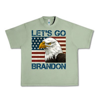 Oil Green american bald eagle let's go brandon Urban Heavy Tee - Jasminsmagicworld