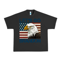 Pigment Black american bald eagle let's go brandon Urban Heavy Tee - Jasminsmagicworld