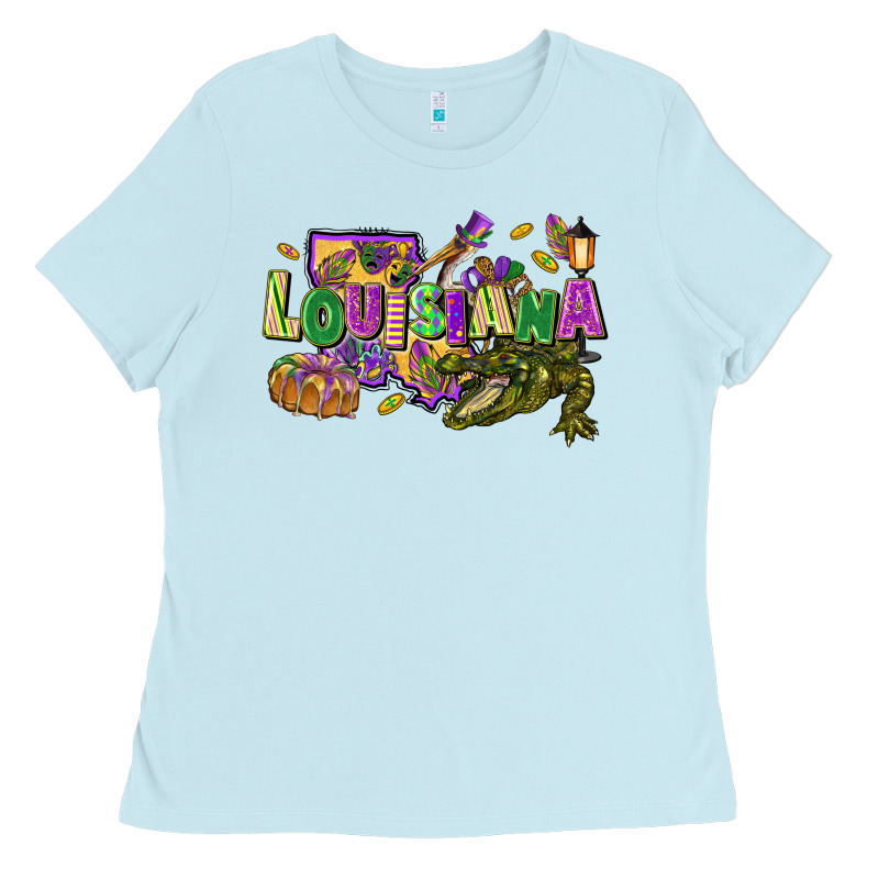 Louisiana Mardi Gras Ladies Tee by FaDigitalArtStudio | Teevron
