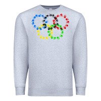 Heather Grey winter olympics Premium Sweatshirt - artisFamous