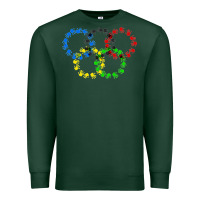 Sports Green winter olympics Premium Sweatshirt - artisFamous