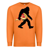 Carrot bigfoot carrying pizza Premium Sweatshirt - artisFamous