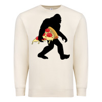 Sandshell bigfoot carrying pizza Premium Sweatshirt - artisFamous