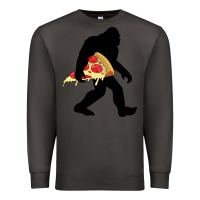 Smoke bigfoot carrying pizza Premium Sweatshirt - artisFamous