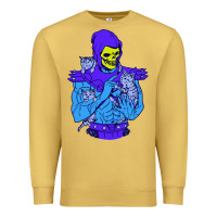 Antique Gold skeletor's cat premium scoop csic las Premium Sweatshirt - artisFamous