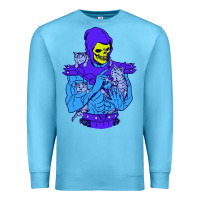 Ocean Blue skeletor's cat premium scoop csic las Premium Sweatshirt - artisFamous