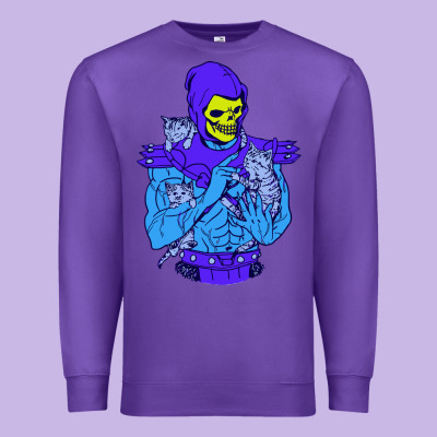 Skeletor's Cat Premium Scoop Csic Las Premium Sweatshirt Designed By Artisfamous