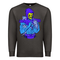 Smoke skeletor's cat premium scoop csic las Premium Sweatshirt - artisFamous