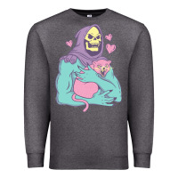 Charcoal Heather skeletor's cat premium scoop classic Premium Sweatshirt - artisFamous