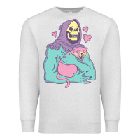 Oatmeal Heather skeletor's cat premium scoop classic Premium Sweatshirt - artisFamous