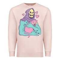 Pale Pink skeletor's cat premium scoop classic Premium Sweatshirt - artisFamous