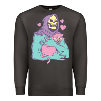 Smoke skeletor's cat premium scoop classic Premium Sweatshirt - artisFamous