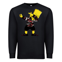 Black dabbing bart Premium Sweatshirt - artisFamous