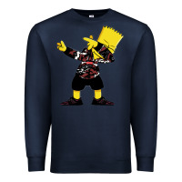 Navy dabbing bart Premium Sweatshirt - artisFamous