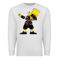 Oatmeal Heather dabbing bart Premium Sweatshirt - artisFamous