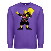 Purple dabbing bart Premium Sweatshirt - artisFamous