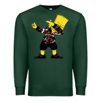 Sports Green dabbing bart Premium Sweatshirt - artisFamous