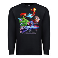 Black superheroes Premium Sweatshirt - artisFamous