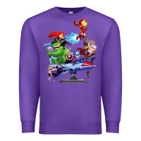 Purple superheroes Premium Sweatshirt - artisFamous