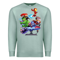 Seafoam superheroes Premium Sweatshirt - artisFamous