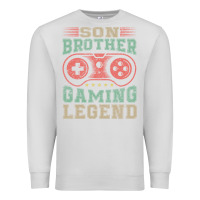 Dove Grey SON BROTHER GAMING LEGEND Premium Sweatshirt - artisFamous