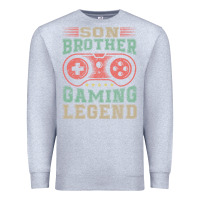 Heather Grey SON BROTHER GAMING LEGEND Premium Sweatshirt - artisFamous