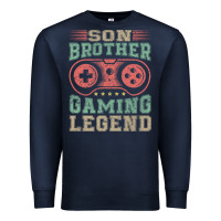 Navy SON BROTHER GAMING LEGEND Premium Sweatshirt - artisFamous