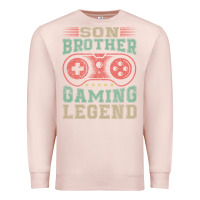 Pale Pink SON BROTHER GAMING LEGEND Premium Sweatshirt - artisFamous